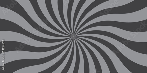 Sunburst Modern retro vintage sunrise sunbeam element spiral striped. Spiral starburst and striped pattern abstract geometric retro sunrays line wavy texture.	