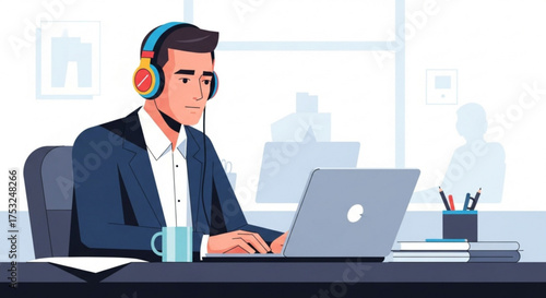 business people working in office