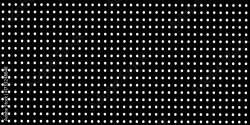 Black and white seamless polka dot pattern vector