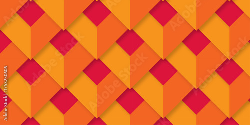 Illustration decoration colorful seamless material pattern square design.	