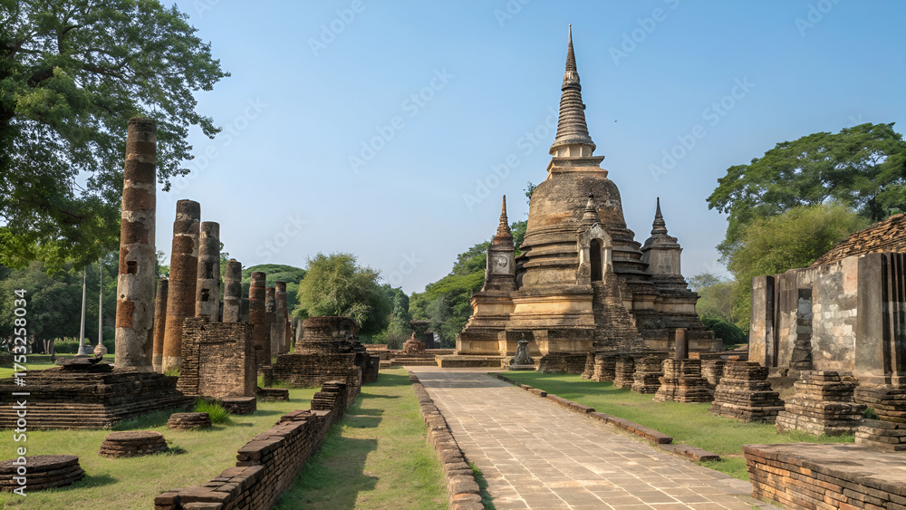 Obraz premium wat phra si sanphet ayutthaya