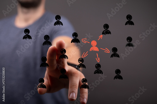 Image depicting a hand sele...