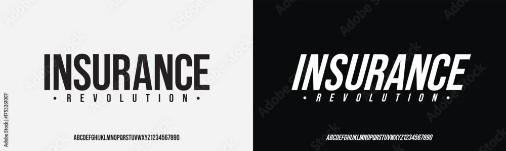Obraz premium Modern Bold Font. Regular Italic Number Typography urban style alphabet fonts for fashion, sport, technology, digital, movie, logo design, vector illustration