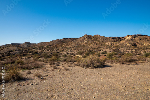 Berge in der Tabernas Wüste, Provinz Almería, Andalusien, Spanien