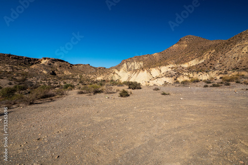 Berge in der Tabernas Wüste, Provinz Almería, Andalusien, Spanien