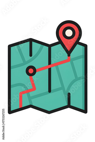 Map with route
