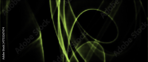 Grunge halftone overlay background with smoke or fire motion texture. Acid green color y2k aesthetics. Vector backdrop eps10