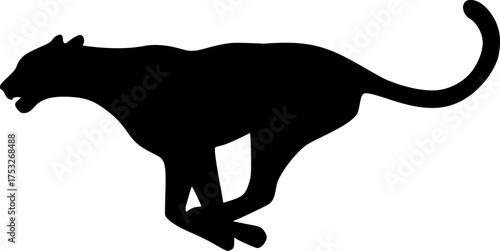 Creative design of running cheetah draw