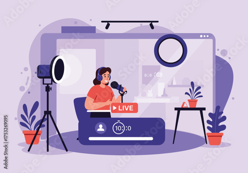 Streaming Live Modern Broadcaster at Work