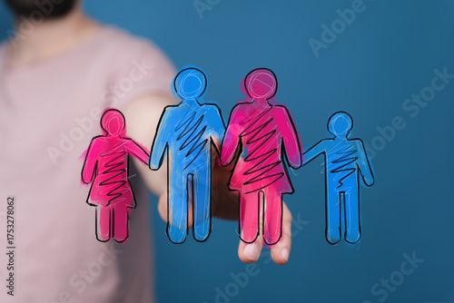 Illustrative image of a fam...