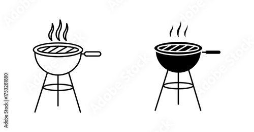barbecue grill vector illustration