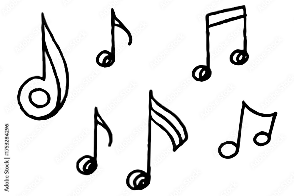 Fototapeta premium set of musical notes
