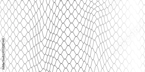 Wavy Lines Op Art Pattern. Abstract Black and White Textured Background.