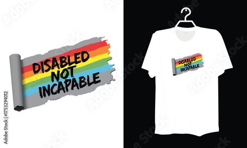 Empowerment Vector Art for Disability Awareness and Pride Month Concept

