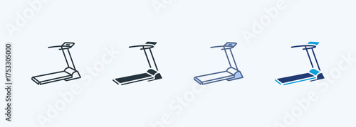 Treadmill Multiple Style Icon Collection