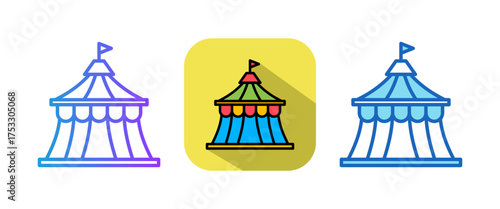 Circus Tent multiple icon