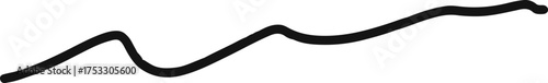 Handwritten wavy line ink texture