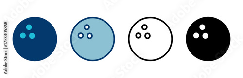 Bowling game Pin Icon vector isolated on white background. Bowling icon, ball and pin