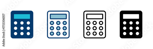 Calculator icon vector isolated on white background. Calculator vector icon. Accounting icon