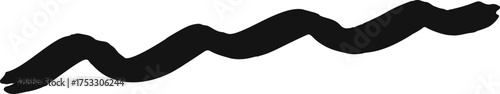 Bold wavy line grunge stripe