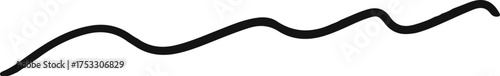 Decorative wavy stroke drawing element