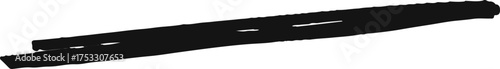 Straight ink line decorative stroke