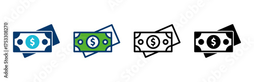 Money icon vector isolated on white background. Money vector icon. Dollar icon