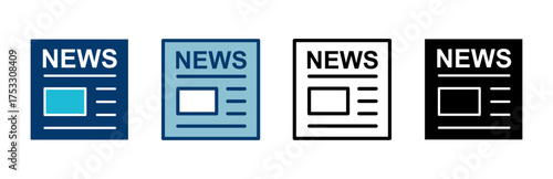 Newspaper icon vector isolated on white background. news paper icon vector