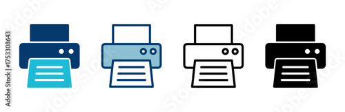 Printer icon vector isolated on white background. print icon. Fax vector icon.