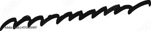 Grunge wavy horizontal underline design