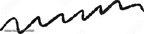 Wavy brush stroke grunge effect