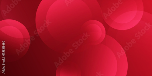 Abstract Red Bubbles Background With Soft Glow For Design And Branding