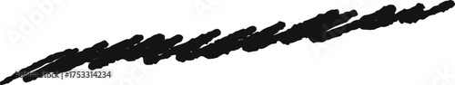 Abstract scribble line brush stroke