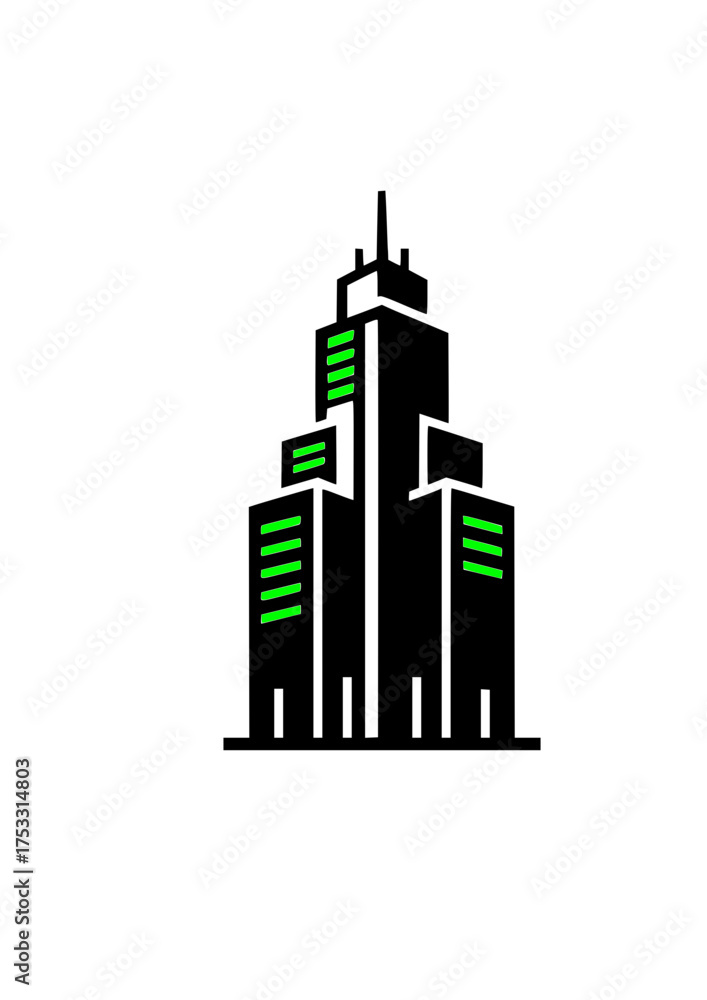 Fototapeta premium Building Icon.