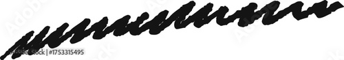 Artistic scribble stroke brush style