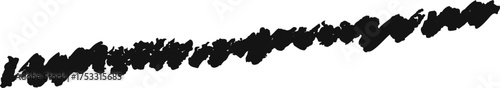 Messy black scribble line design