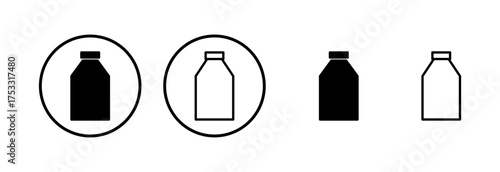 Bottle icon logo design. bottle sign and symbol