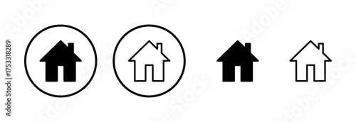 House icon logo design. Home sign and symbol