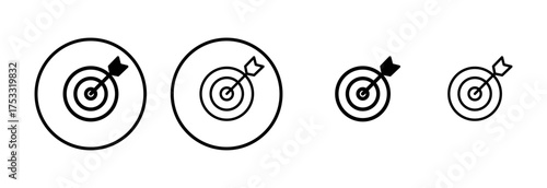 Target icon logo design. goal icon vector. target marketing sign and symbol