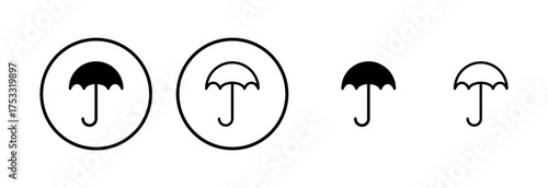 Umbrella icon logo design. umbrella sign and symbol
