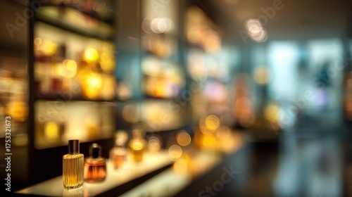 Wallpaper Mural Elegant Perfume Store Interior with Soft Glowing Displays and Inviting Atmosphere Torontodigital.ca