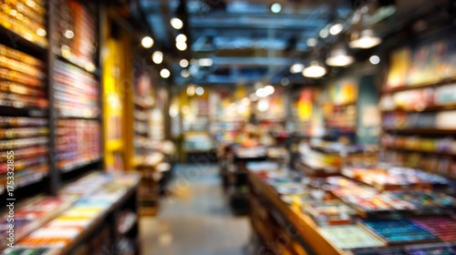 Wallpaper Mural Vibrant Interior of an Art Supplies Shop Filled with Colorful Materials and Creative Inspiration Torontodigital.ca