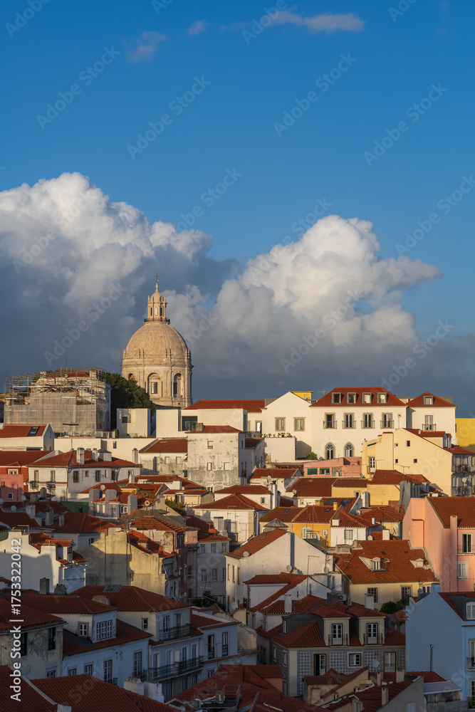 Fototapeta premium Lisbon Cityscape At Sunset In Portugal