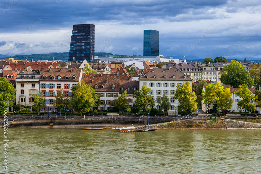 Fototapeta premium Old Town of Kleinbasel in Basel
