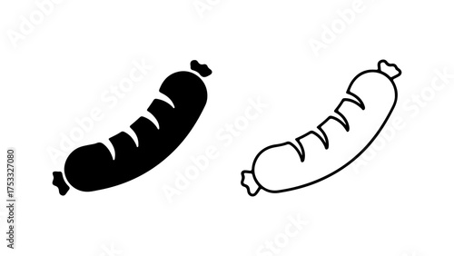 Sausage icon with transparent background