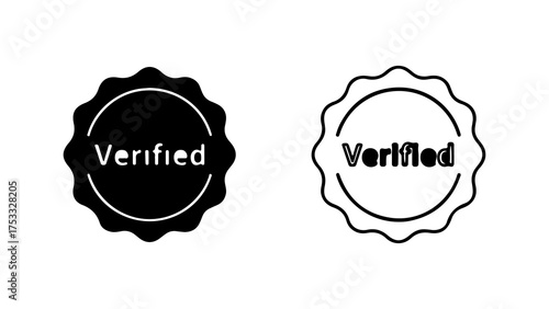 Verified badge seals with transparent background