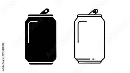 Aluminum cans with pull tabs with transparent background