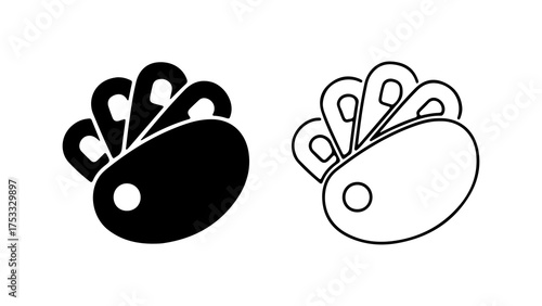 Taco icon with transparent background