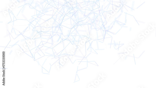 Abstract network connections design with lines over white background. Perfect for technology, science, data, and communication visuals. Offers c