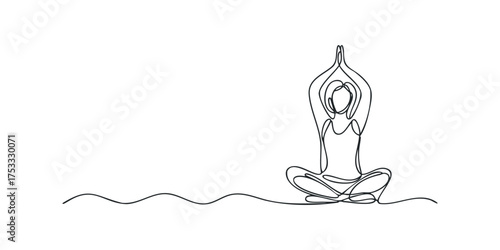 Person meditating in a serene seated yoga pose
